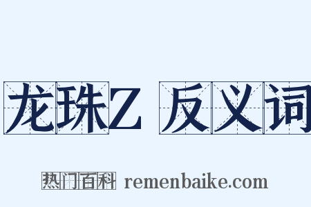龙珠Z反义词是什么意思的图片